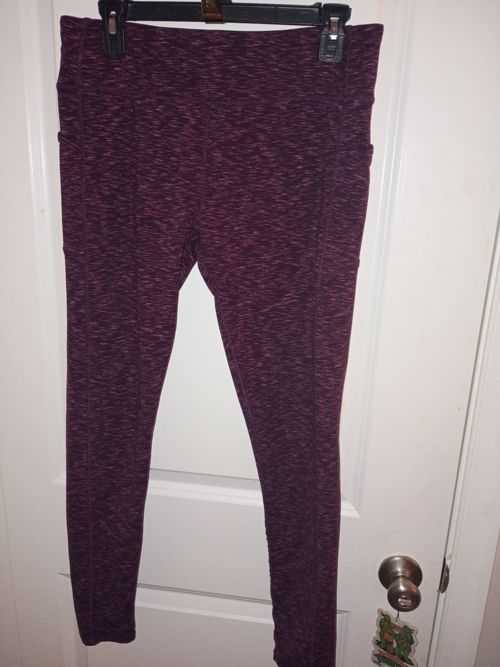 Kyodan Plum Space-Dye Leggings With Pockets